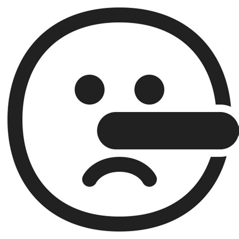Lying Face Icon Fluentui Emoji Mono Iconpack Microsoft
