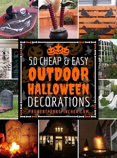 50 Cheap And Easy Diy Outdoor Halloween Decorations Diy Garden Crafts