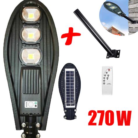 270W LED Улична соларна лампа със сензор COBRA + Стойка - Vipmarket ...