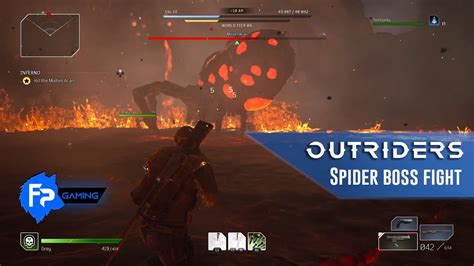 Outriders Indonesia Molten Acari Boss Fight YouTube