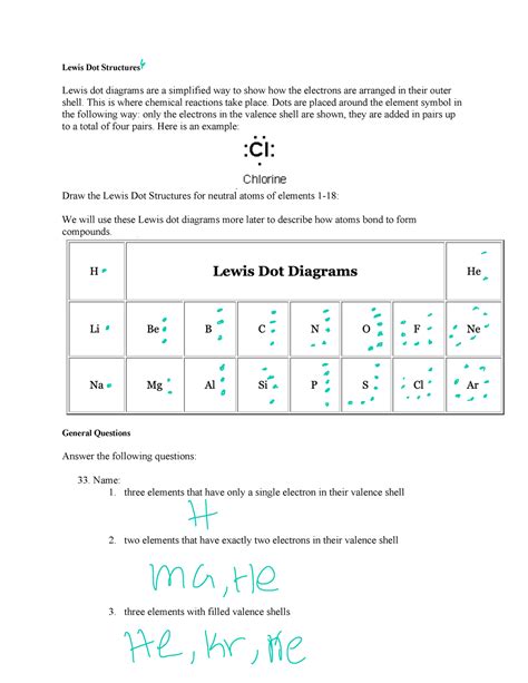 Lewisdotstructures Lewis Dot Structures Lewis Dot Diagrams Are A