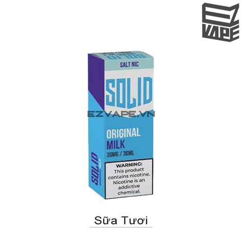 Solid Original Milk Salt Nic Ml Ezvape Vn Cai Thu C L Th T D