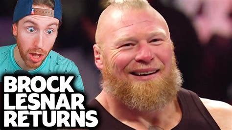 Brock Lesnar Returns At Wwe Raw Youtube