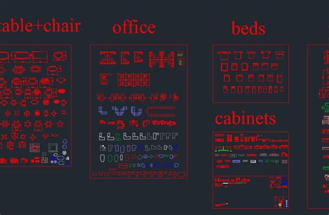 Furniture Blocks-CAD - CAD Files, DWG files, Plans and Details