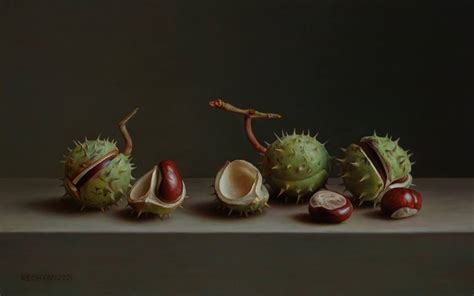 Chestnuts Painting By Albert Kechyan Saatchi Art