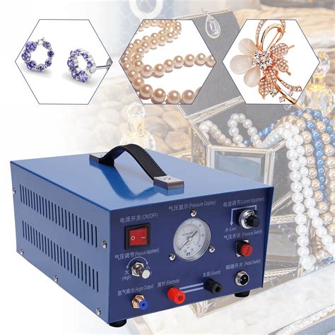 Miumaeov Jewelry Welding Machine Electric Gold Silver Sparking Spot Welder Argon Pulse Spot