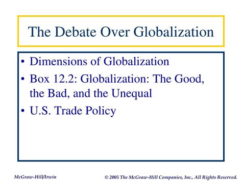 Ppt The Debate Over Globalization Powerpoint Presentation Free