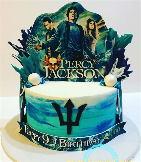 Percy Jackson Birthday Cake Ideas Images Pictures Percy Jackson