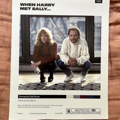 When Harry Met Sally… Movie Poster super adorable... - Depop