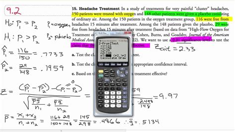 Statistics Inferences From Two Proportions Example Youtube