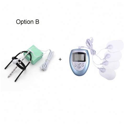 Electric Stimulation Sex Toy Penis Ring With Urethral Plug Urethra Dilator Sounds