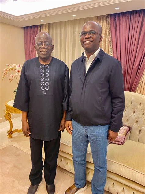 Senators Bamidele Adeola Abiru Others Visit Tinubu In London