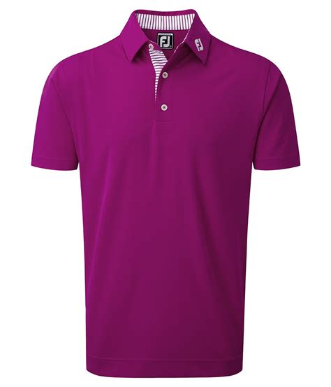 Footjoy Mens Smooth Pique Polo Shirt Golfonline