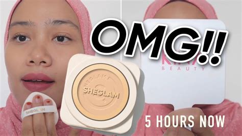 5 HOURS WEAR TEST SHEGLAM SKIN FOCUS POWDER FOUNDATION YouTube