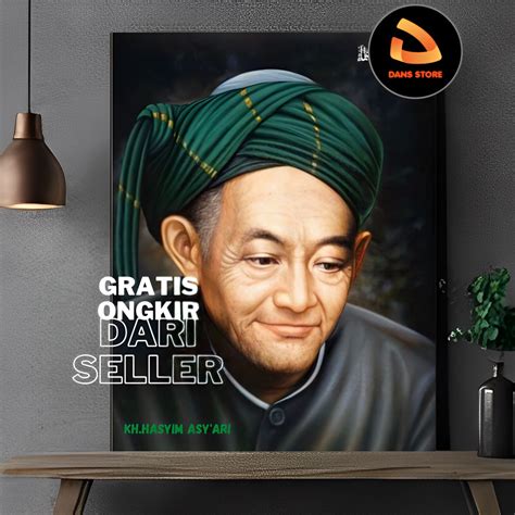 Jual KH Hasyim Asy Ari Poster Habib Poster Kyai Poster Ulama Hiasan