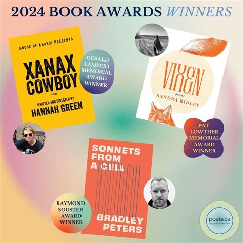 Lcp Book Awards Winners League Of Canadian Poets