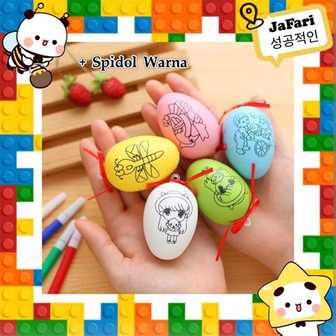 Jual Colouring Egg Easter Egg Telur Paskah Mewarnai Gambar Diy