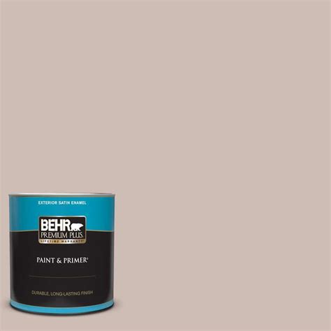 BEHR PREMIUM PLUS 1 Qt N150 2 Smokey Pink Satin Enamel Exterior Paint