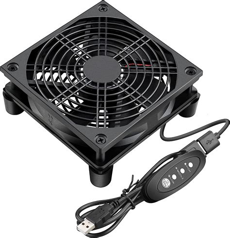 GDSTIME 12025 120mm 12cm Router Fan Brushless Cooling Fan DC 5V USB