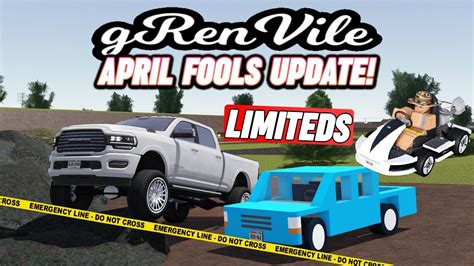 Limiteds New Cars More Gv April Fools Update Roblox