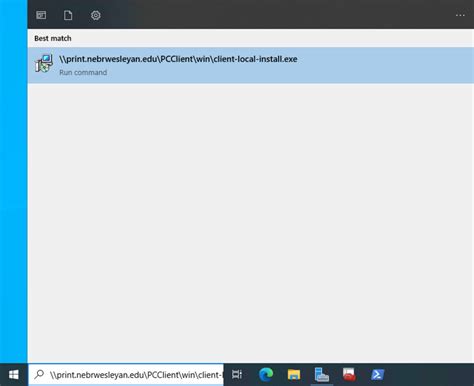 install  user client  windows nebraska wesleyan university tech