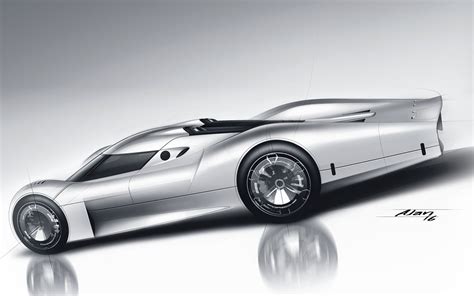 Porsche Vision GT 908 Long Tail Concept Design Sketch Render Car Body