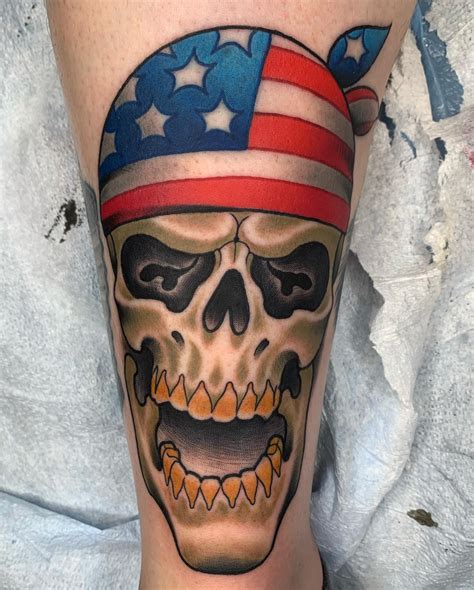 Share more than 66 skull flag tattoo best - in.cdgdbentre