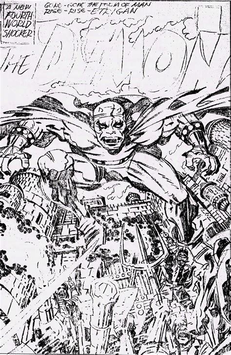 The Demon 1 Cover By Jack Kirby Jack Kirby Art Jack Kirby Kirby