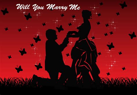 Will You Marry Me Card Vector 128521 Vector Art At Vecteezy