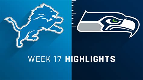 Detroit Lions vs. Seattle Seahawks highlights | Week 17