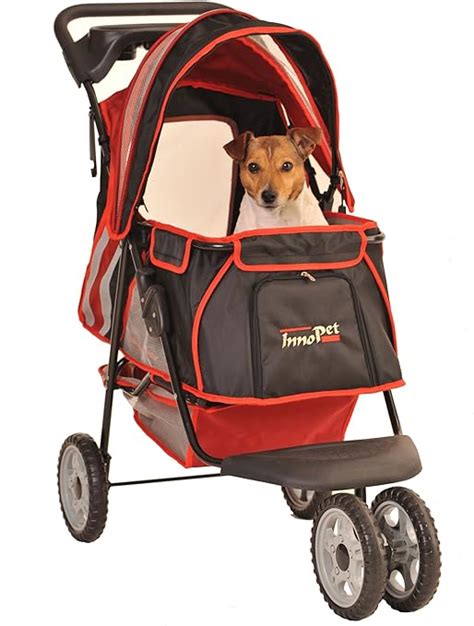 Innopet Perros Buggy Perros Carro Carrito Para Perros Rojo Negro