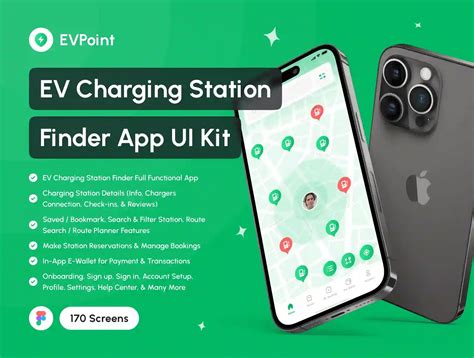 Charging Station Finder App UI Kit UI Kits UI Custom