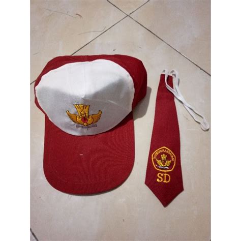 Jual Topi Sd Smp Smk Bordir Logo Tutwuri Hrga 1set Shopee Indonesia