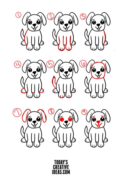 How to Draw a Cute Dog | Today's Creative Ideas