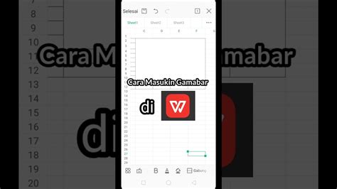 Cara Masukin Foto Di Excel Wps Office Youtube