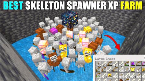 BEST SKELETON SPAWNER XP FARM IN MINECRAFT BEDROCK 1 19 MCPE JAVA X BOX