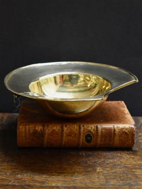 Antique Dutch Brass Bloodletting Bowl Barbers Bowl Hart