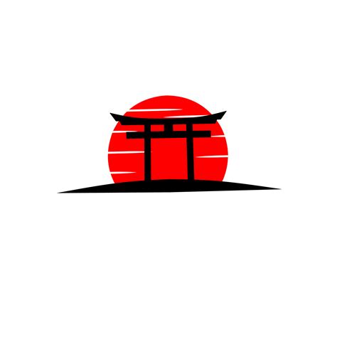 plantilla logo tori puerta japón 6151874 Vector en Vecteezy