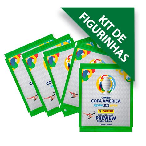 Kit de Figurinhas CONMEBOL Copa América 2020 Contém 12 envelopes 60