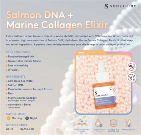 Jual Whs Somethinc Salmon Dna Marine Collagen Elixir 20ml Di Seller