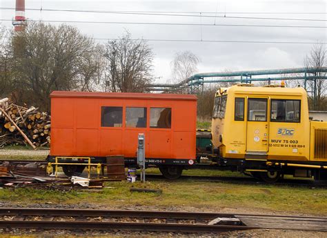 Der tschechischer zweiachsige Rottenwagen 99 54 9400 413 0 CZ SŽCZ der