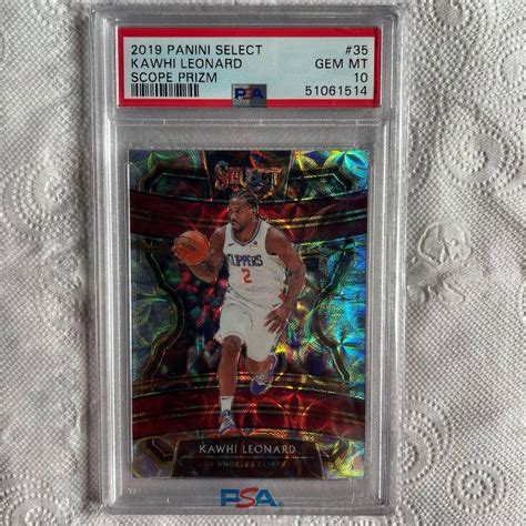 Kawhi Leonard Select Scope Prizm Psa Yahoo