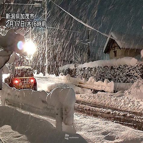 北陸は24時間で50cm以上の積雪増加 日本海側は断続的に強い雪が降る見込み 2022年2月17日掲載 ライブドアニュース