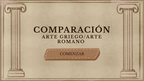 Comparaci N Arte Griego Y Romano