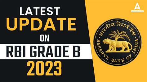 RBI Grade B Notification 2023 RBI Grade B Latest Update Complete