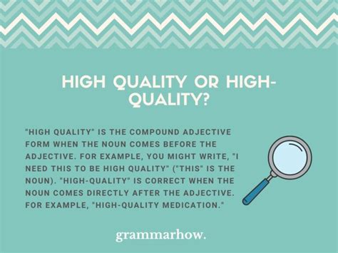 High Quality vs. High-Quality: Key Examples Explained