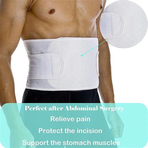 Hernia Belts For Men Abdominal Support Surgical Belly Binder Stomach Wrap Band After Surgery X Large