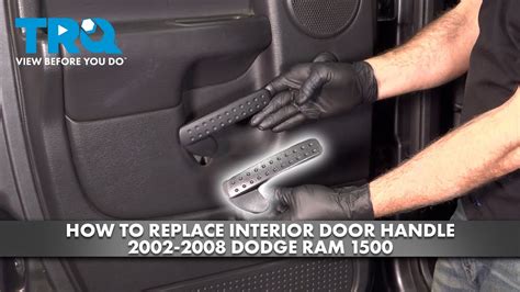 How To Replace Interior Door Handle Dodge Ram Youtube