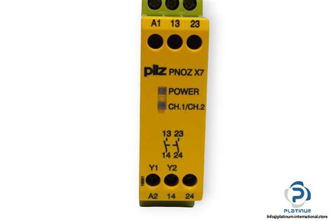 PILZ PNOZ X7 24VACDC 2N O SAFETY RELAY Platinum International