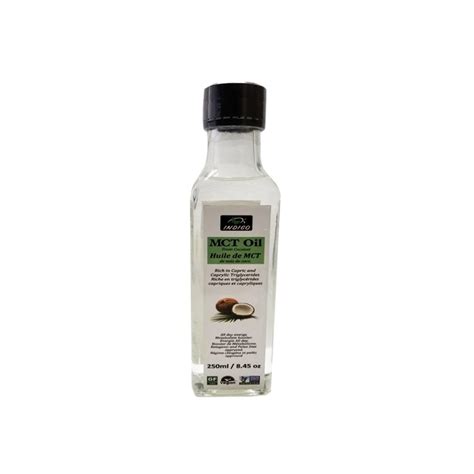 MCT Coconut Oil 250ml X 12 Per Case Indigo Organics A Premier